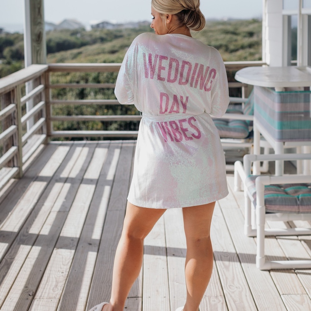 Sequin Bridal Robe
